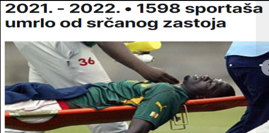 sportaši umrli od src zastoja